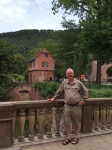 Heidelberg castle, seat of the Hohenstaufen kings including Frederick 11, high above the city of Heidelberg, but now a fabulous ruin